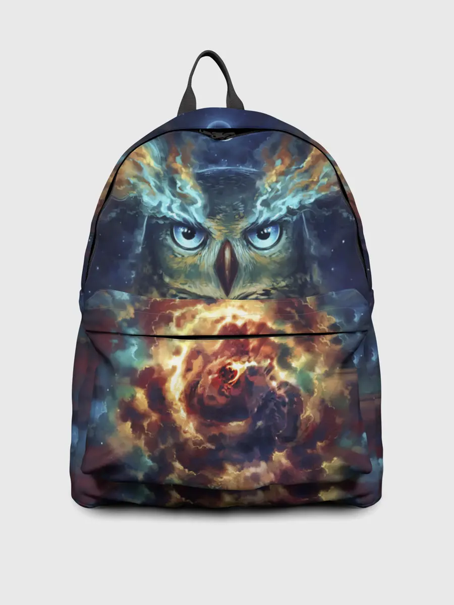 Рюкзак джинсовый / Сова Космос