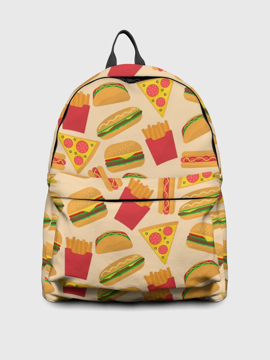 Рюкзак джинсовый / Фастфуд