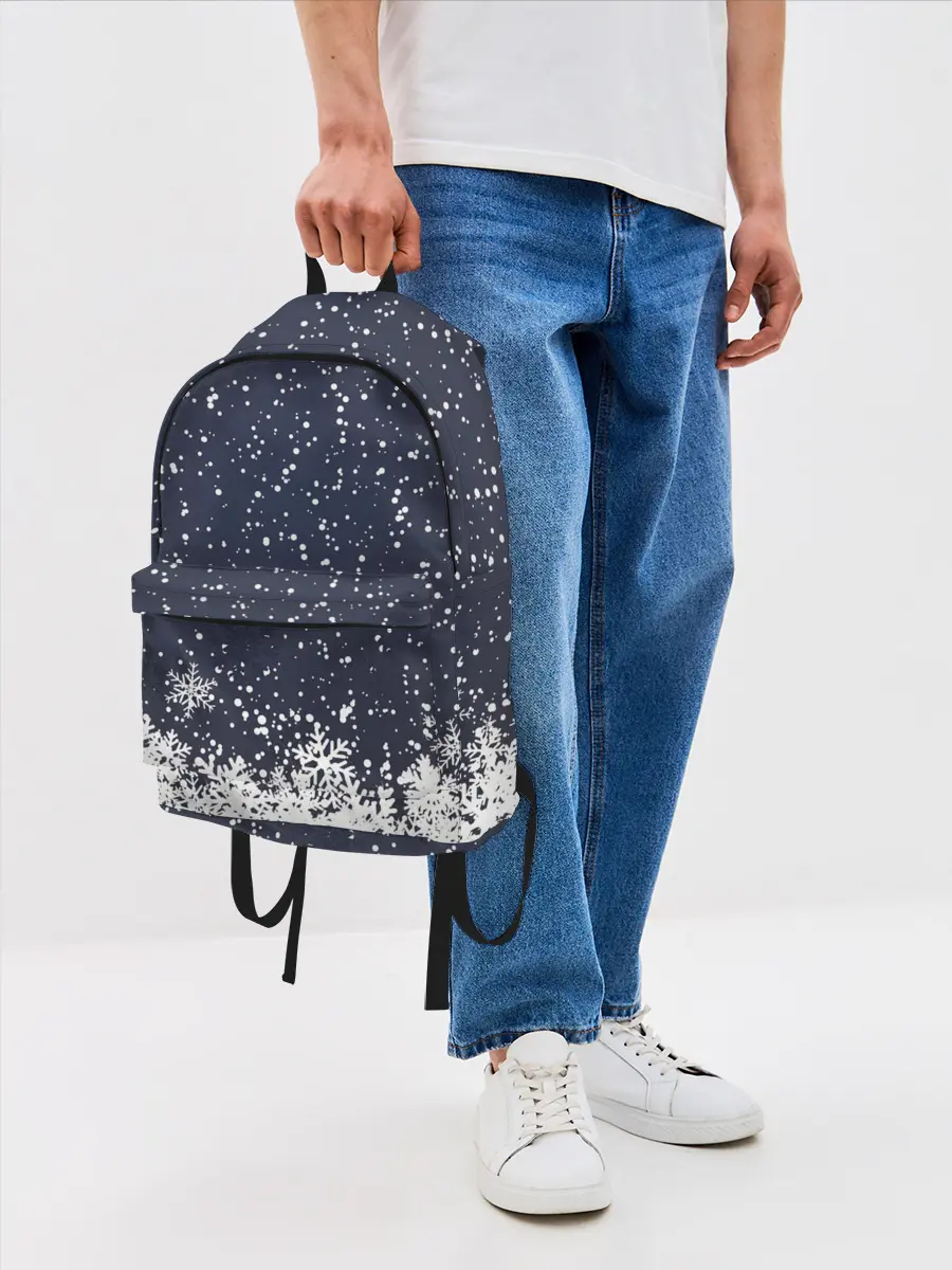 Рюкзак джинсовый / Атмосфера нового года