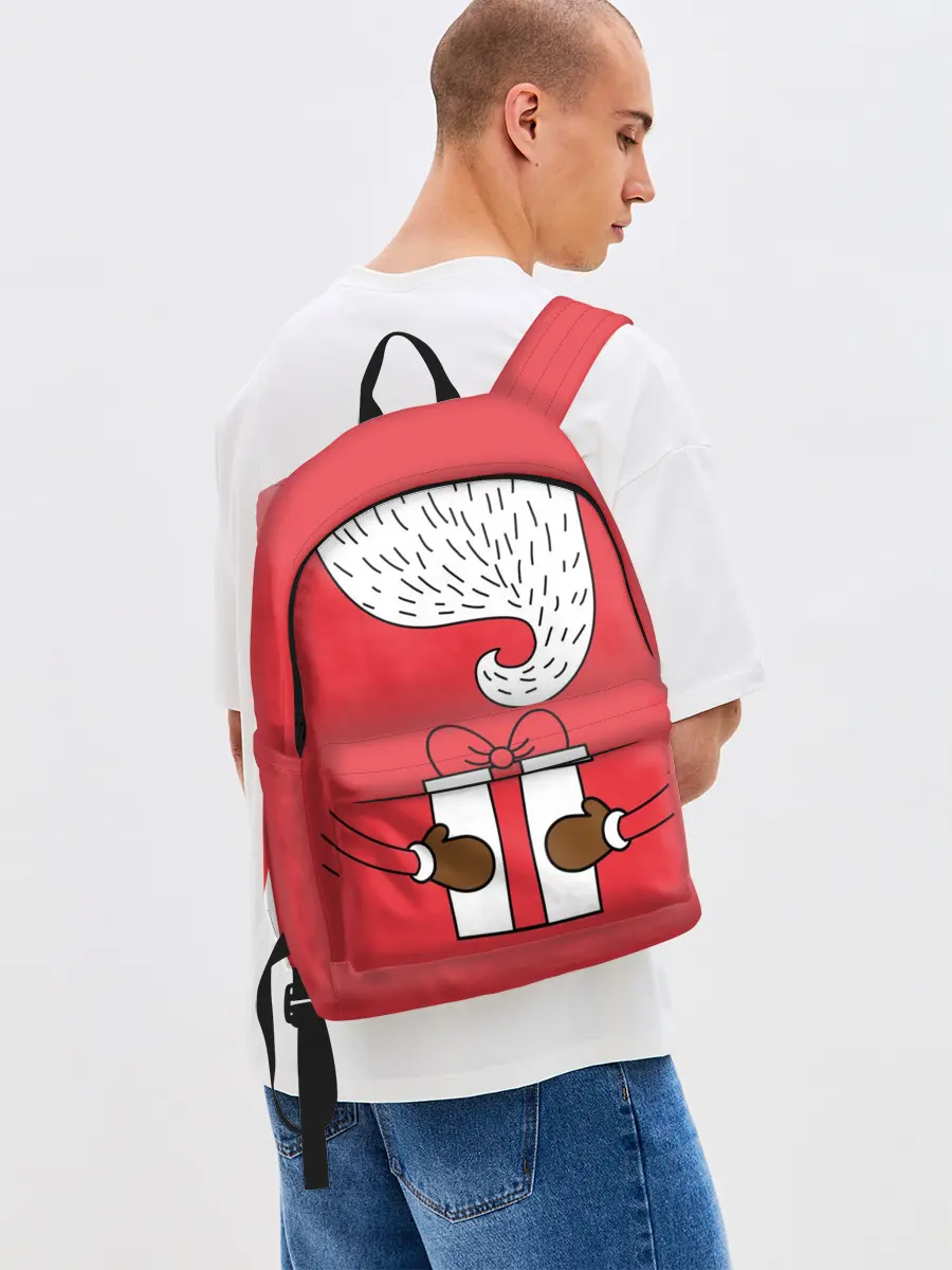 Рюкзак джинсовый / Дед мороз