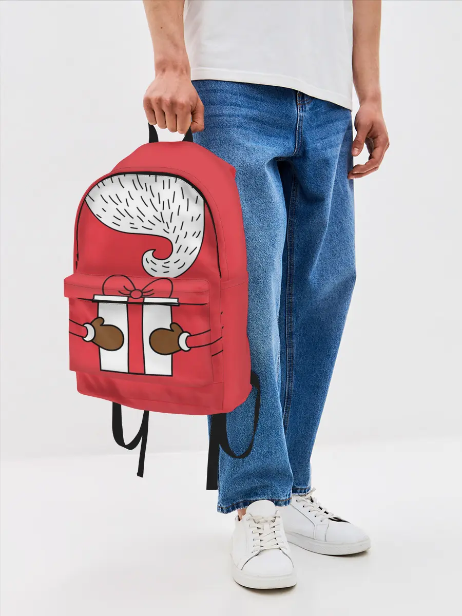 Рюкзак джинсовый / Дед мороз