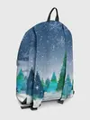 Рюкзак джинсовый / Снежинки в лесу