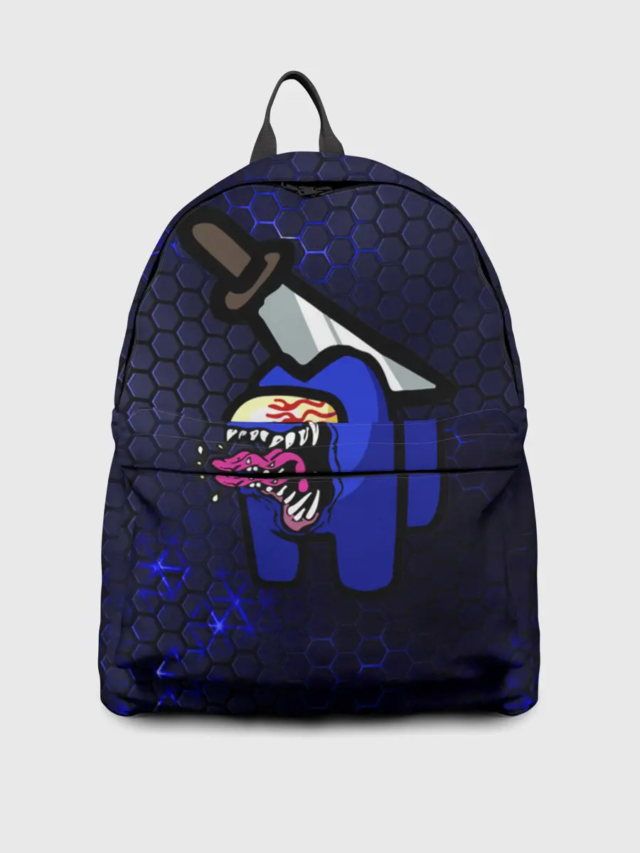 Рюкзак джинсовый / Among Us Imposter Blue.