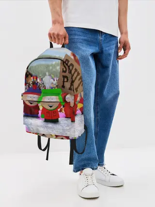 Рюкзак джинсовый / Южный Парк / South Park .