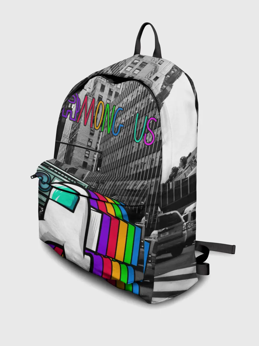 Рюкзак джинсовый / Among Us по улицам Нью-Йорка