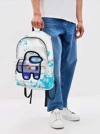 Рюкзак джинсовый / among us