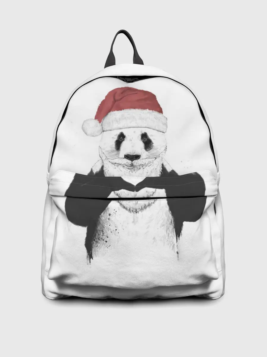 Рюкзак джинсовый / Панда Клаус