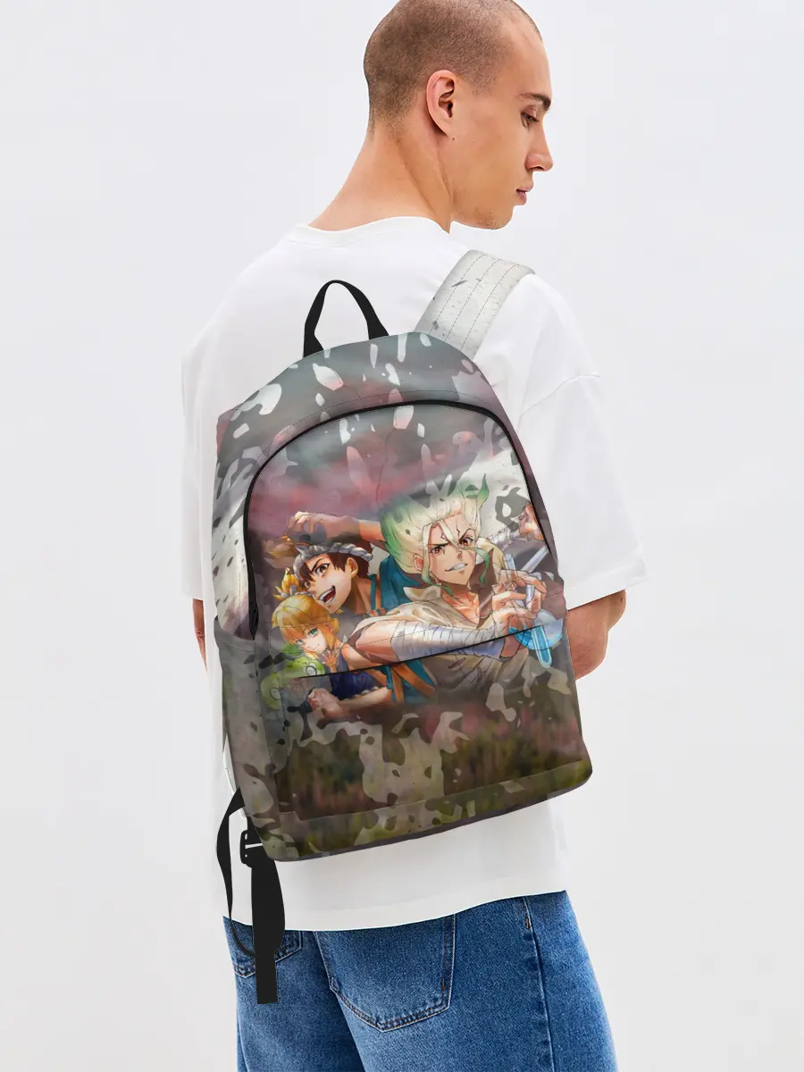 Рюкзак джинсовый / Доктор Стоун