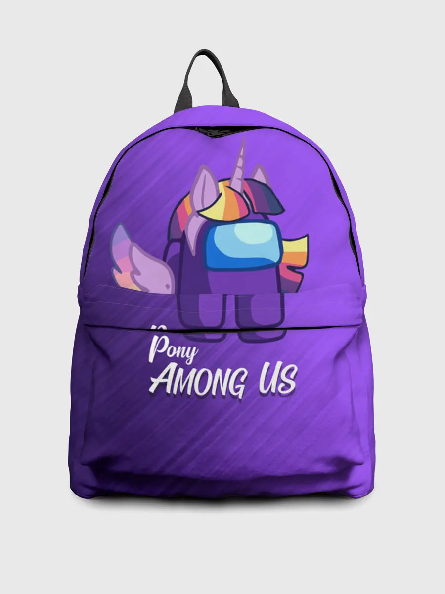 Рюкзак джинсовый / AMONG US - ЕДИНОРОГ