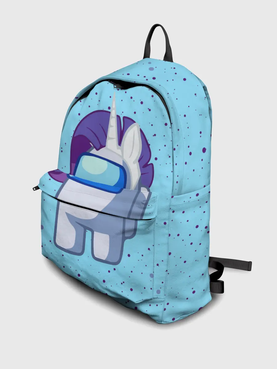 Рюкзак джинсовый / AMONG US - ЕДИНОРОГ