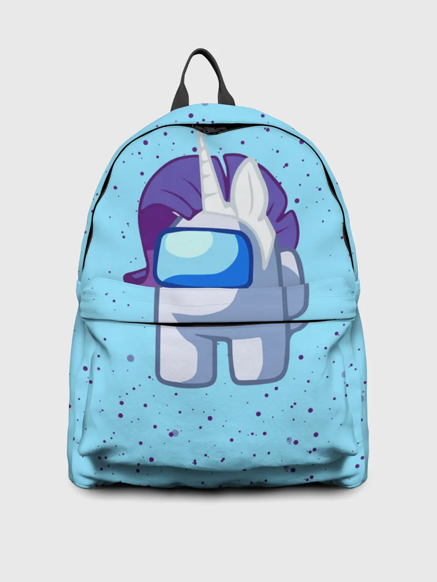 Рюкзак джинсовый / AMONG US - ЕДИНОРОГ