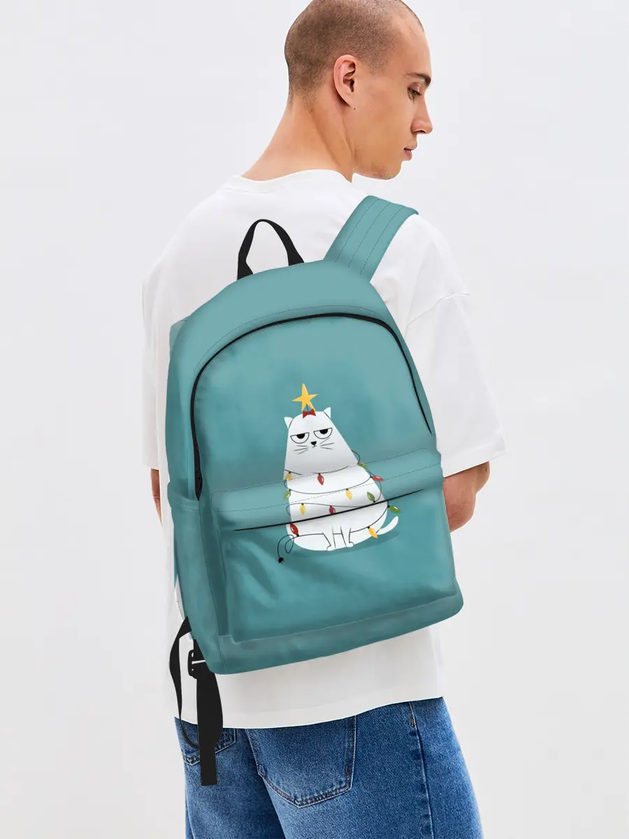 Рюкзак джинсовый / Кото-ёлка