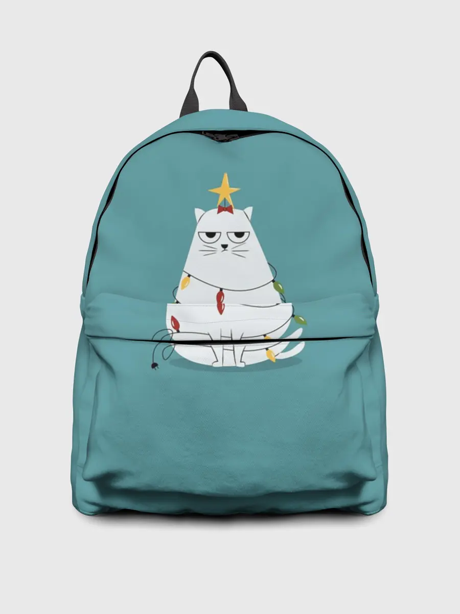 Рюкзак джинсовый / Кото-ёлка