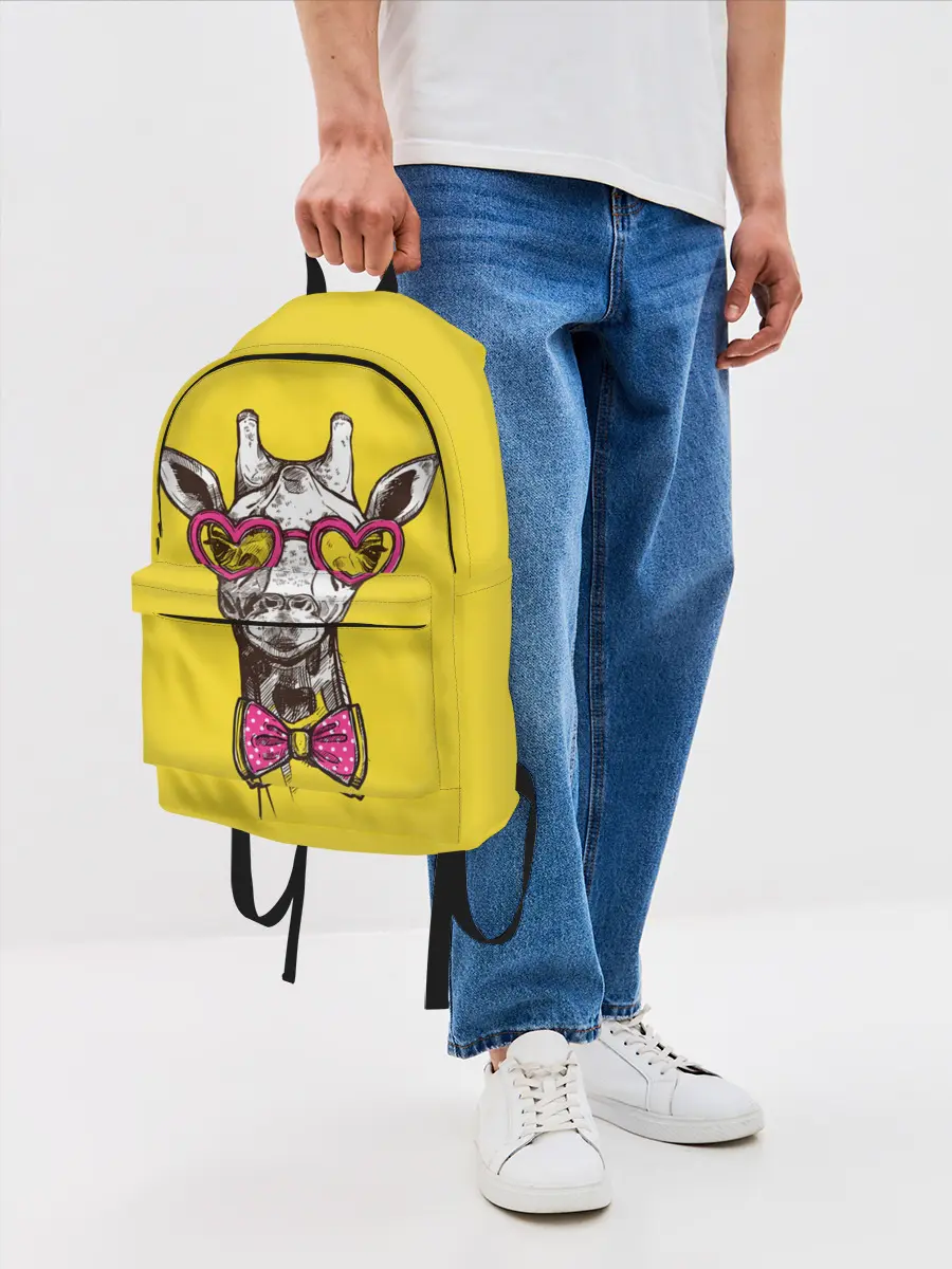 Рюкзак джинсовый / Жираф