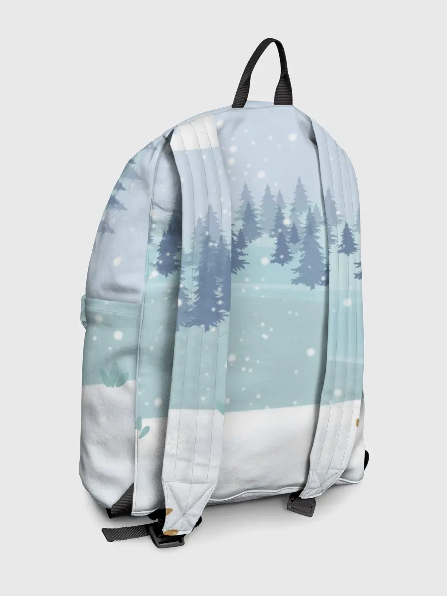 Рюкзак джинсовый / Олень с кружкой