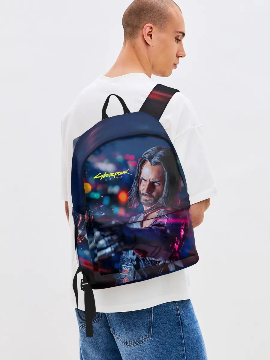 Рюкзак джинсовый / Cyberpunk 2077