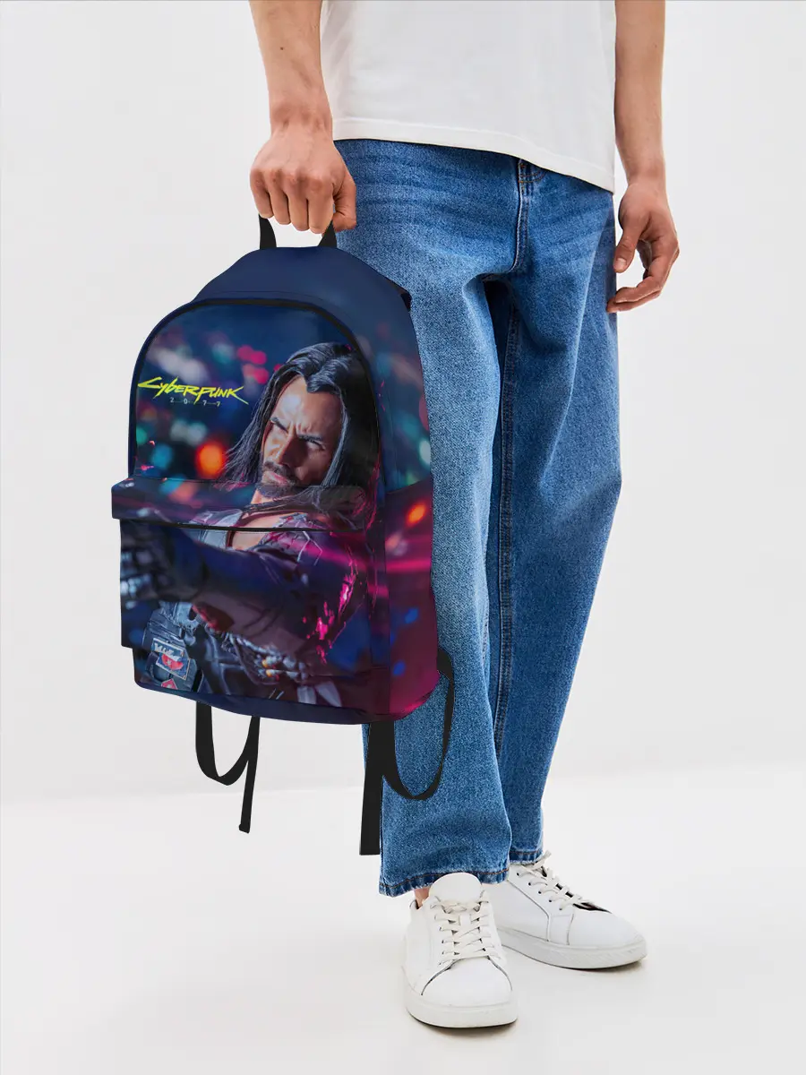Рюкзак джинсовый / Cyberpunk 2077