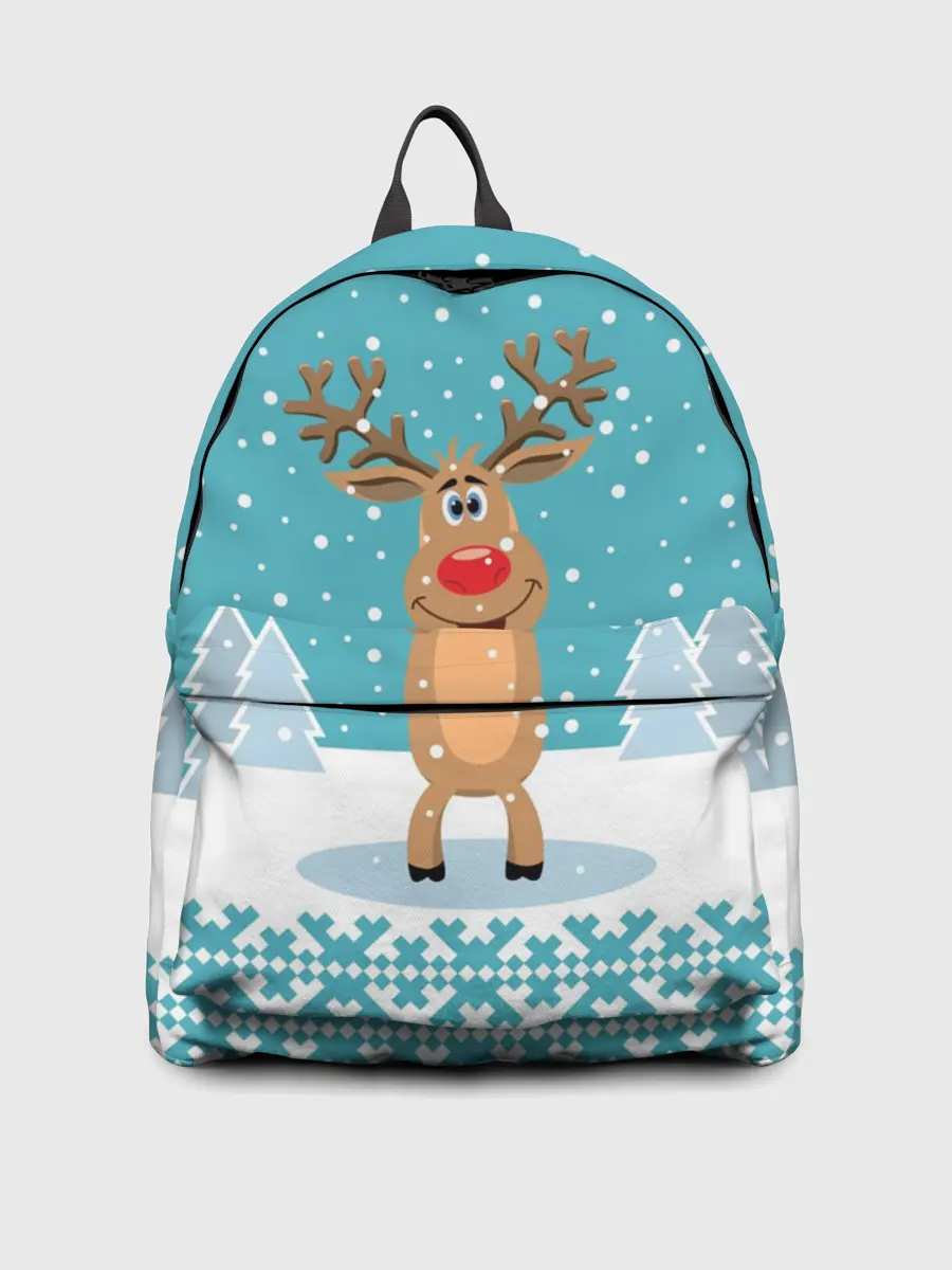 Рюкзак джинсовый / Иди, обниму! - Рудольф