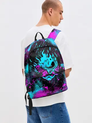 Рюкзак джинсовый / NEON SAMURAI | НЕОН САМУРАЙ