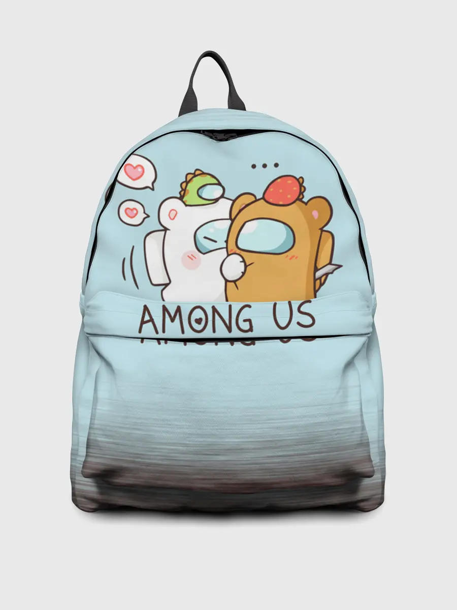 Рюкзак джинсовый / AMONG US - LOVE
