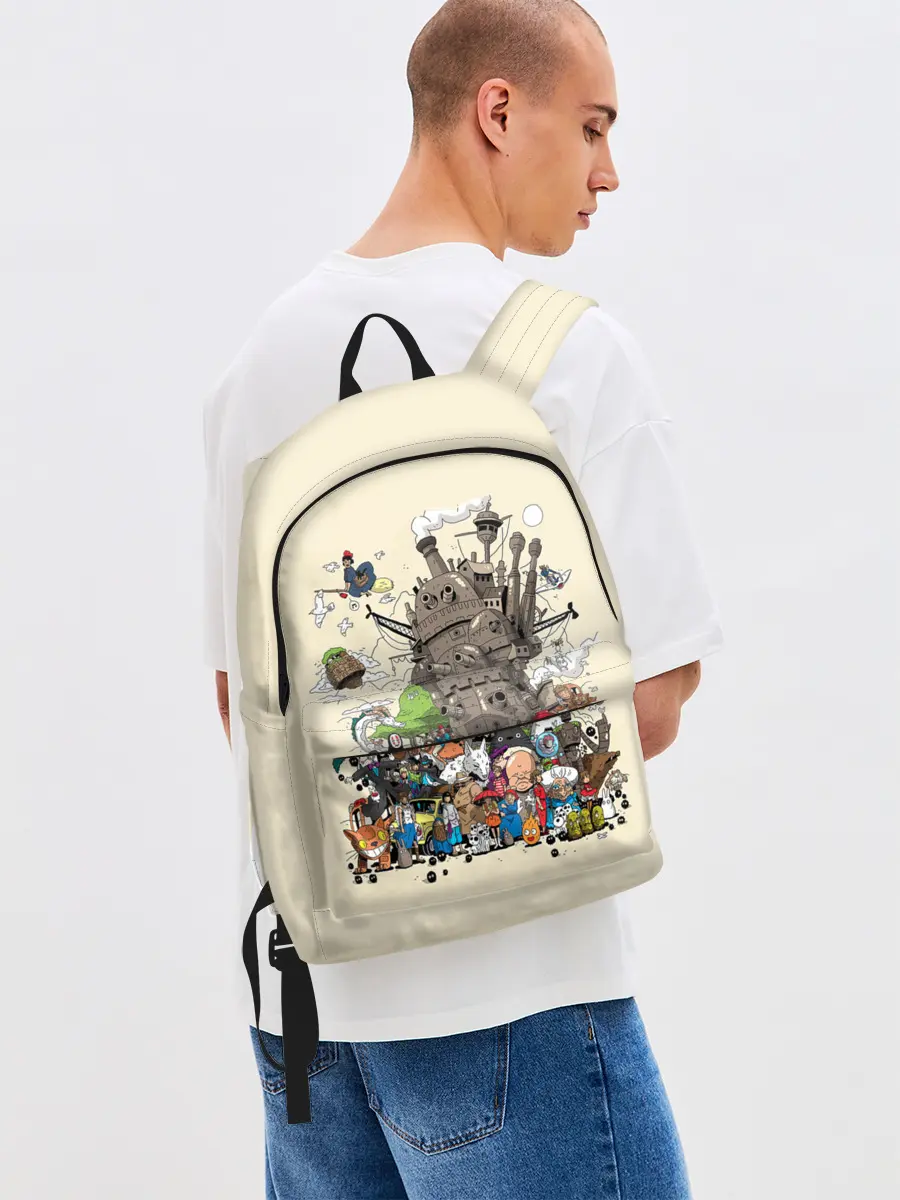 Рюкзак джинсовый / Мир Миядзаки