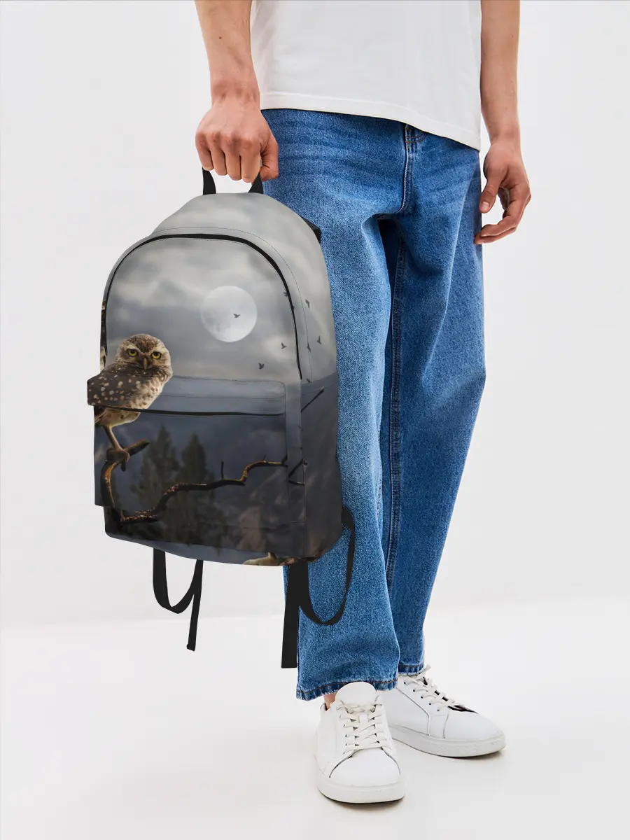 Рюкзак джинсовый / Сова