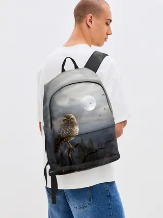 Рюкзак джинсовый / Сова