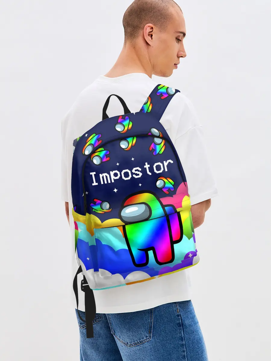Рюкзак джинсовый / РАДУЖНЫЙ IMPOSTOR