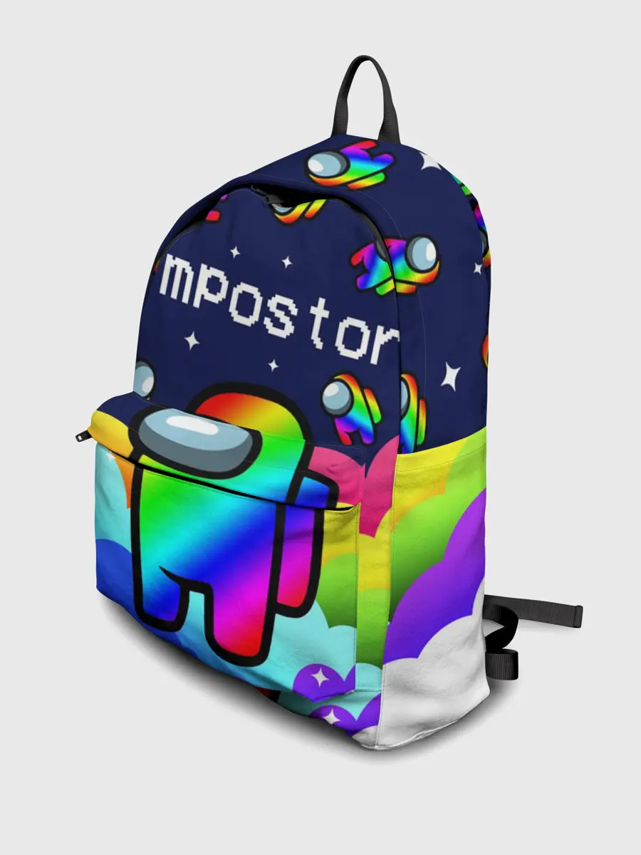 Рюкзак джинсовый / РАДУЖНЫЙ IMPOSTOR