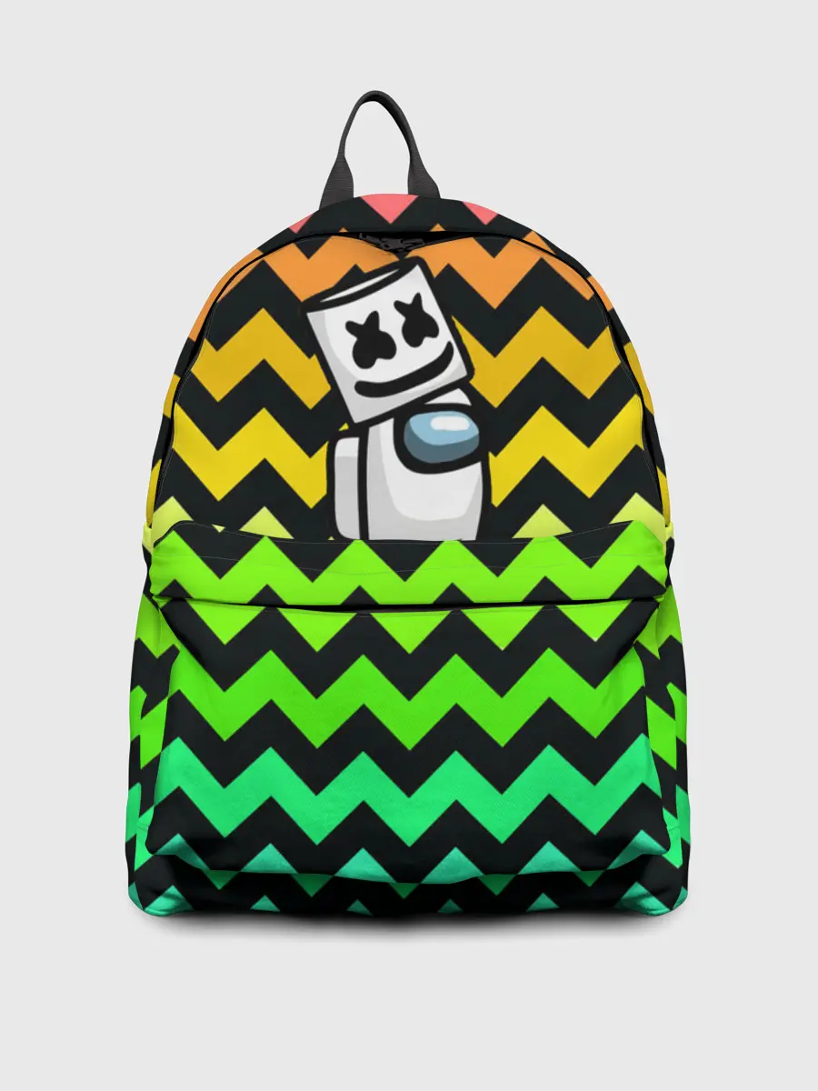 Рюкзак джинсовый / Among Us Marshmello