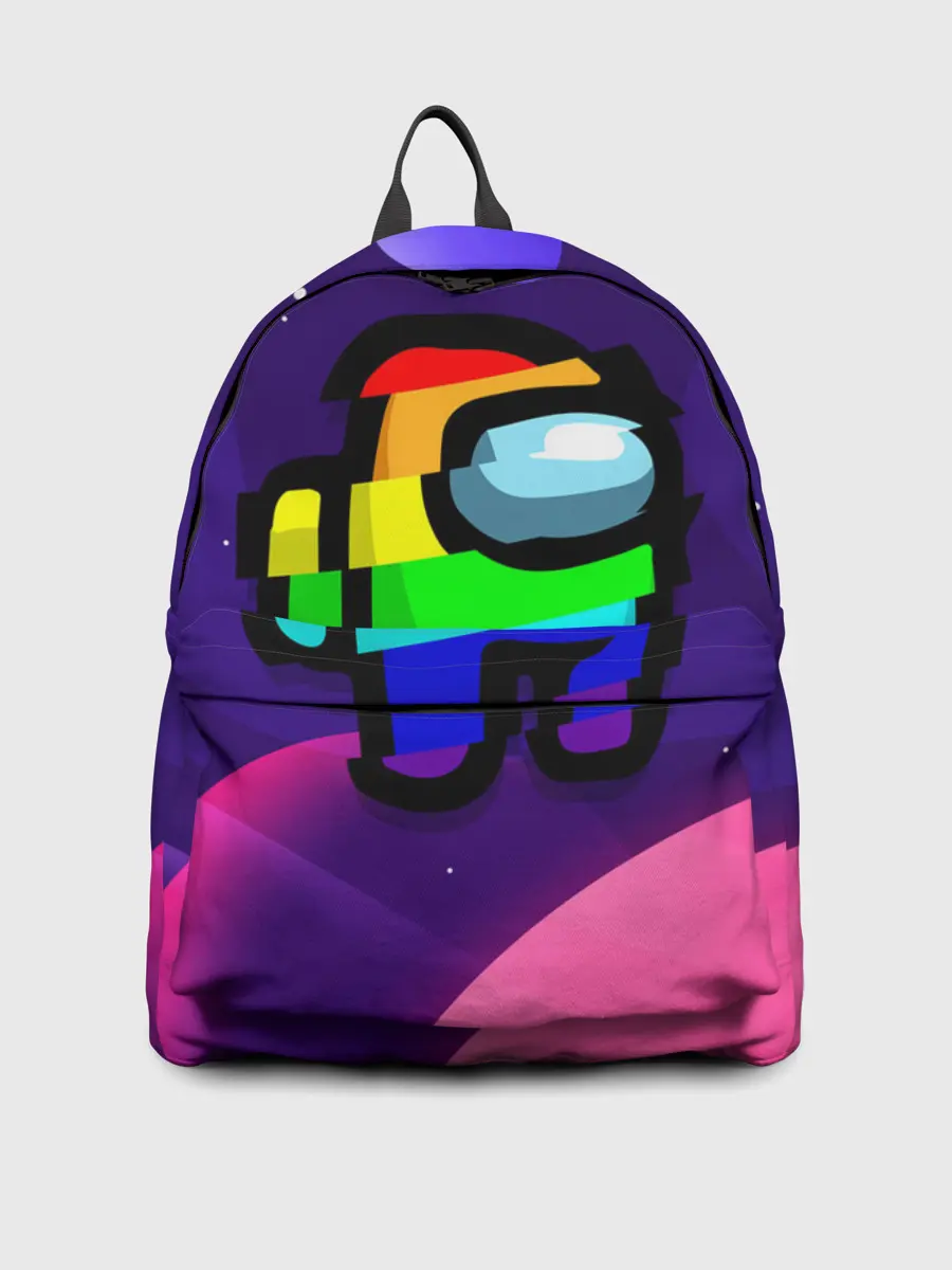 Рюкзак джинсовый / AMONG US - RAINBOW SPACE