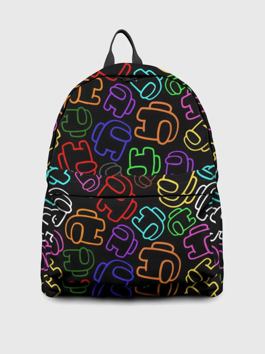 Рюкзак джинсовый / AMONG US NEON