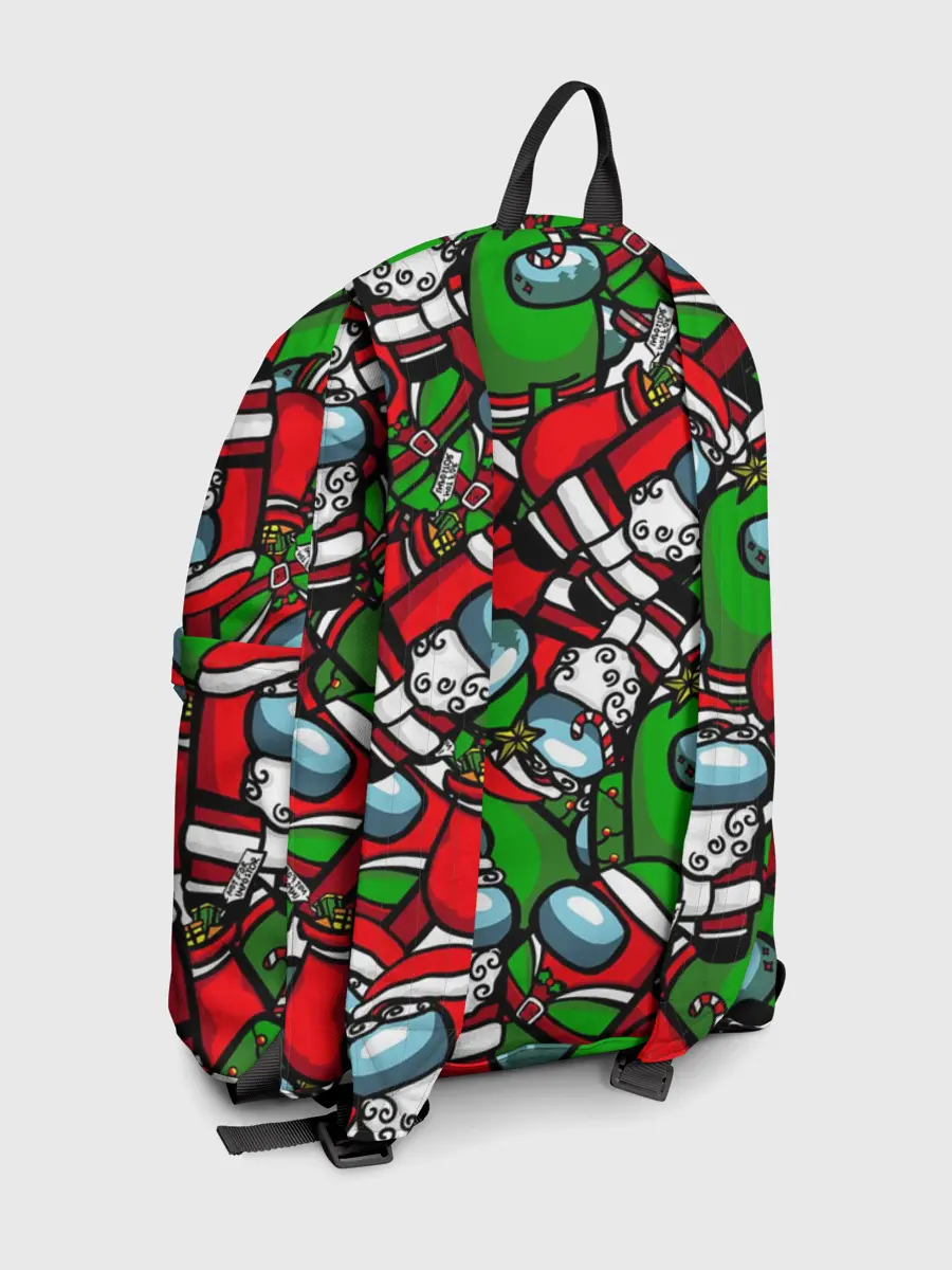 Рюкзак джинсовый / НОВОГОДНИЙ AMONG US