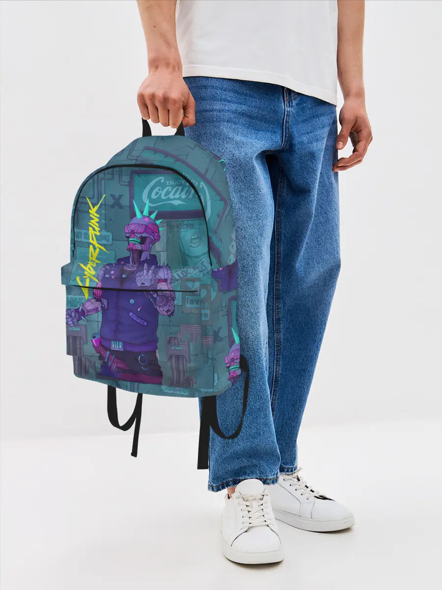 Рюкзак джинсовый / Cyberpunk 2077