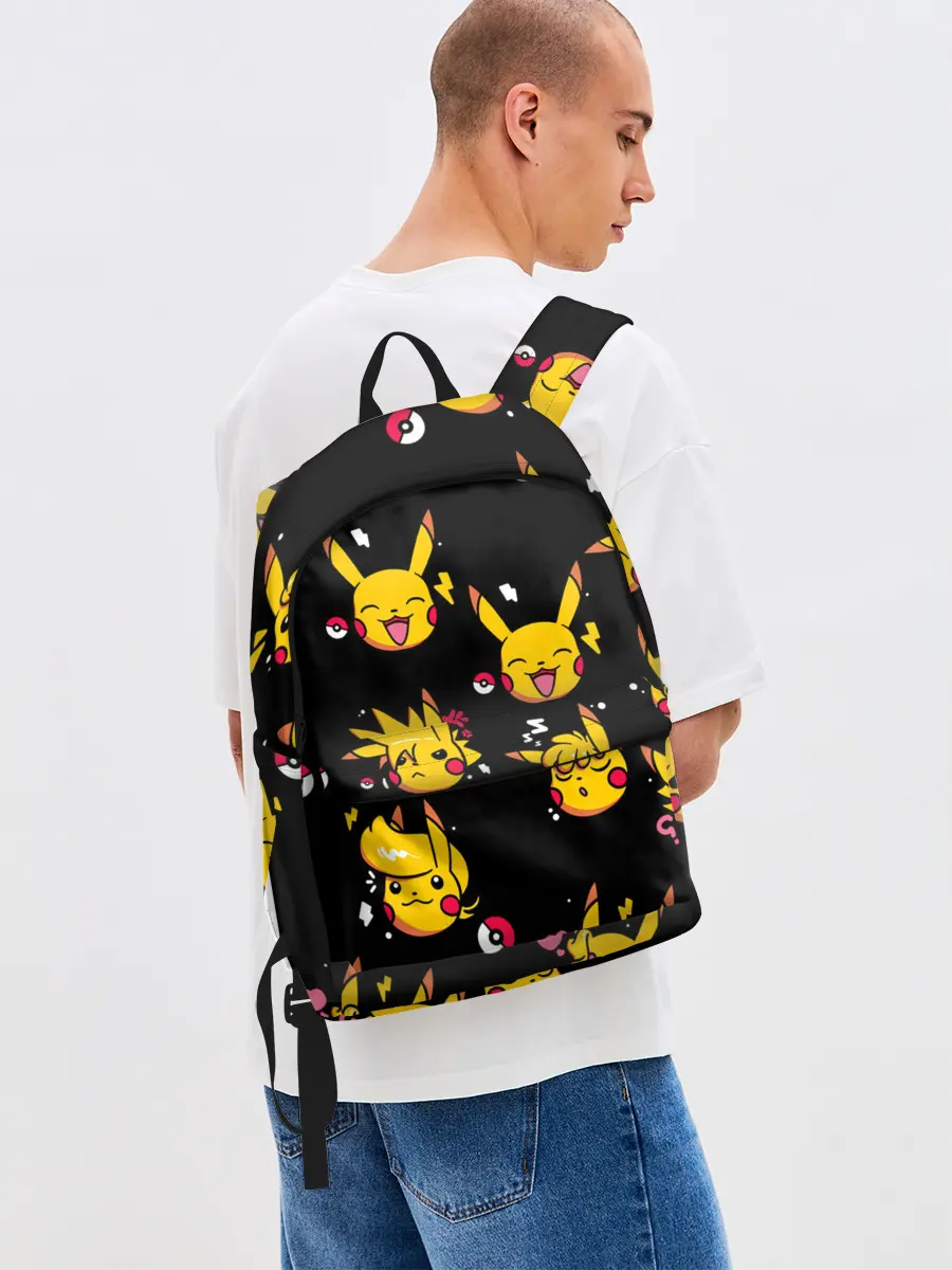 Рюкзак джинсовый / Пикачу Эмоции