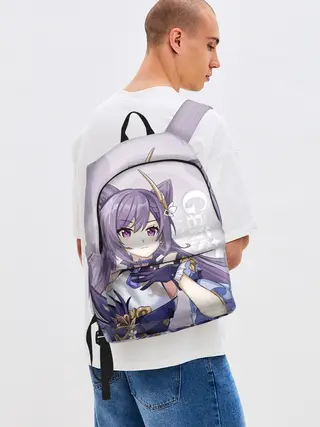 Рюкзак джинсовый / GENSHIN IMPACT, КЭ ЦИН