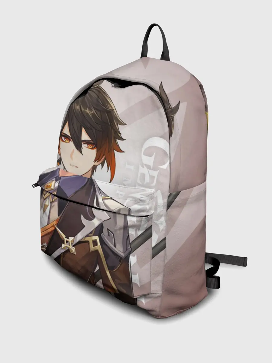 Рюкзак джинсовый / GENSHIN IMPACT, ЧЖУН ЛИ