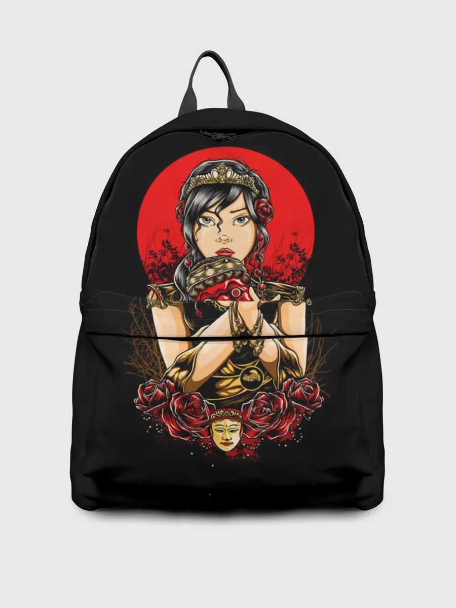 Рюкзак джинсовый / ДЕВУШКА В МАСКЕ