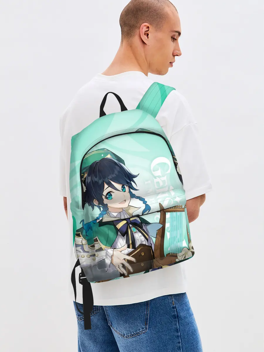 Рюкзак джинсовый / GENSHIN IMPACT, ВЕНТИ