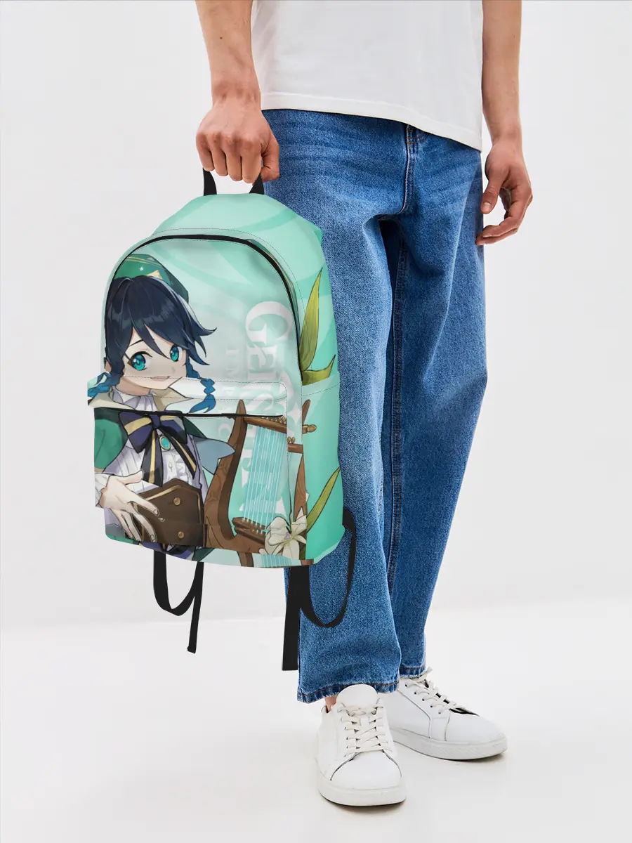 Рюкзак джинсовый / GENSHIN IMPACT, ВЕНТИ