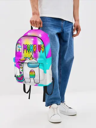 Рюкзак джинсовый / AMONG US UNICORN