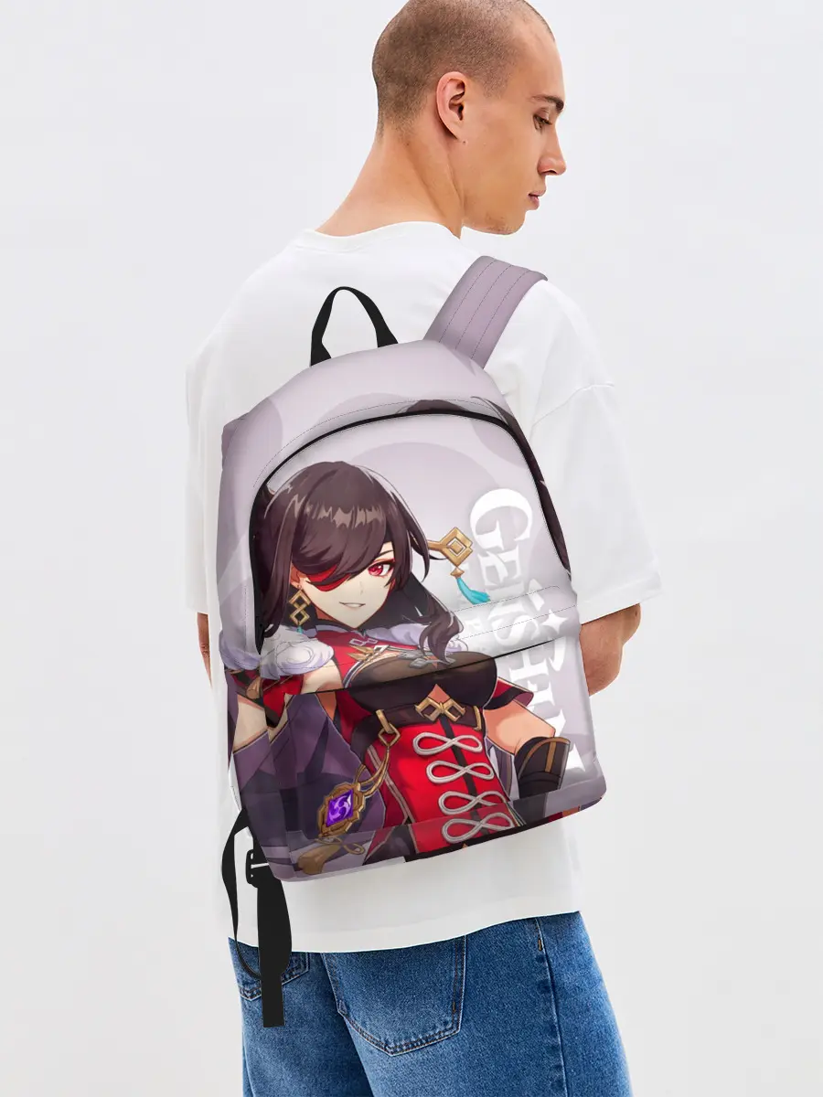 Рюкзак джинсовый / GENSHIN IMPACT, БЭЙ ДОУ