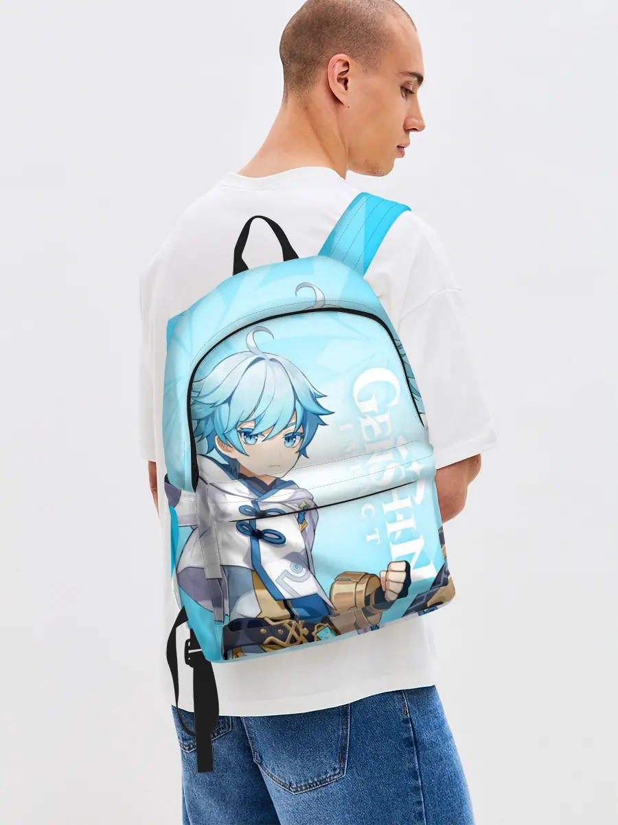 Рюкзак джинсовый / GENSHIN IMPACT, ЧЖУН ЮНЬ