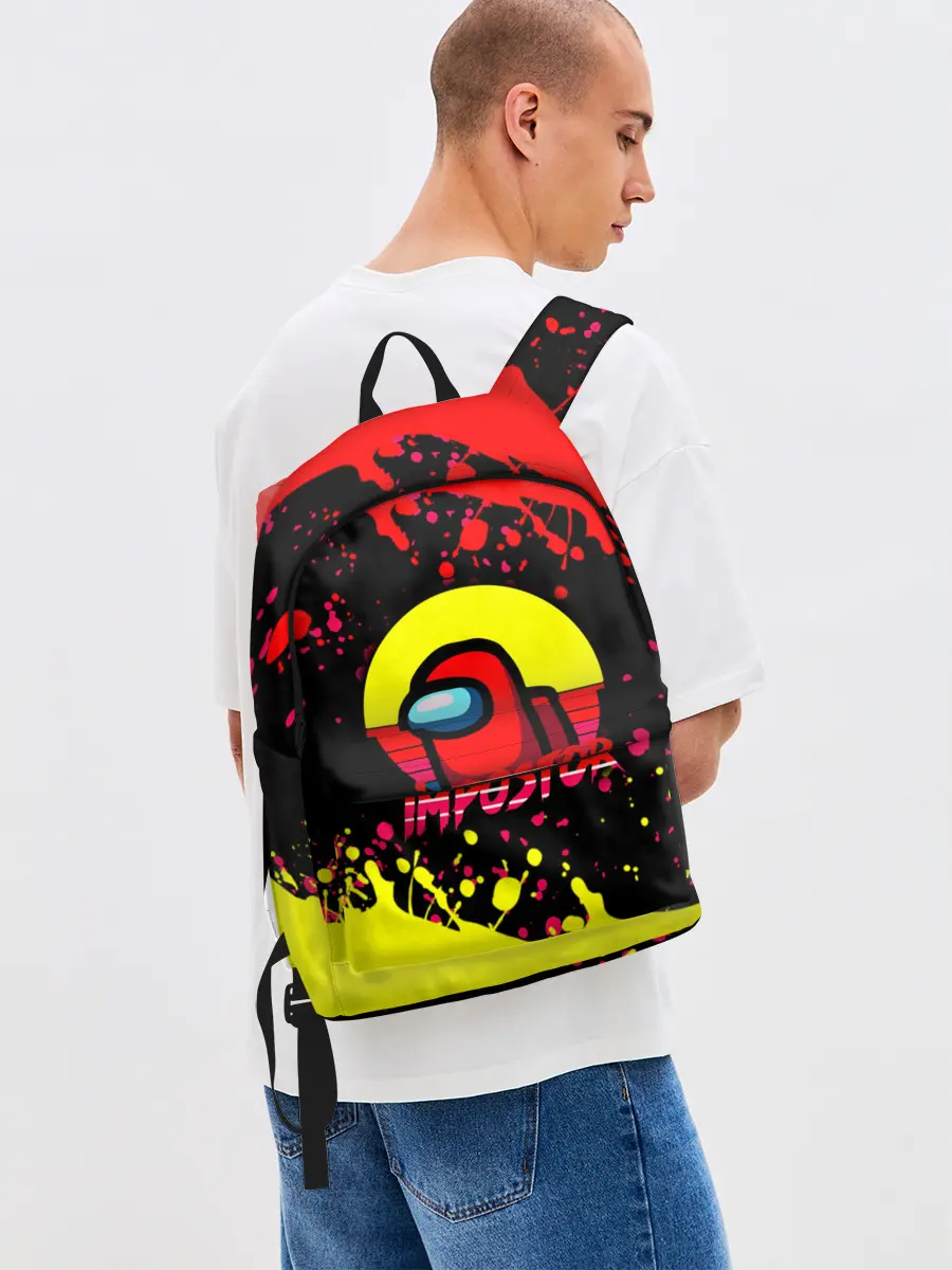 Рюкзак джинсовый / Among Us Impostor.