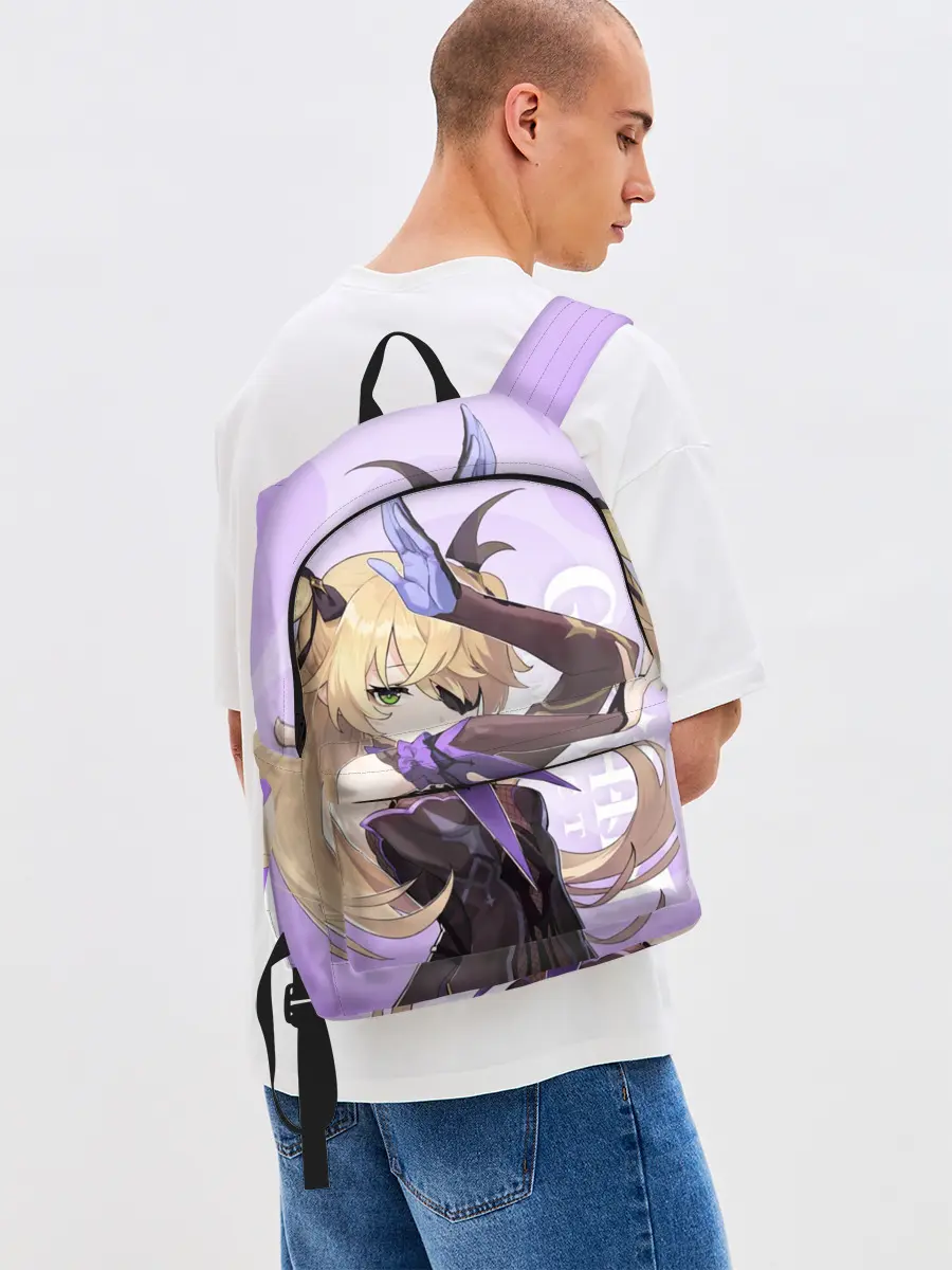 Рюкзак джинсовый / GENSHIN IMPACT, ФИШЛЬ