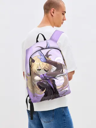 Рюкзак джинсовый / GENSHIN IMPACT, ФИШЛЬ