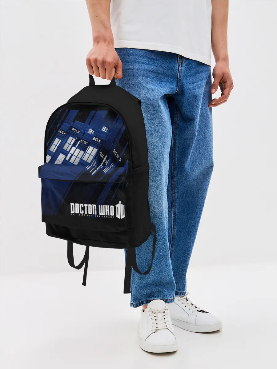 Рюкзак джинсовый / Доктор Кто
