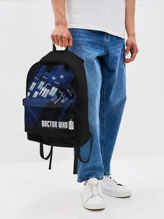 Рюкзак джинсовый / Доктор Кто