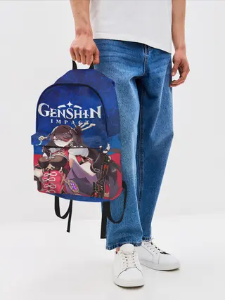 Рюкзак джинсовый / Genshin Impact