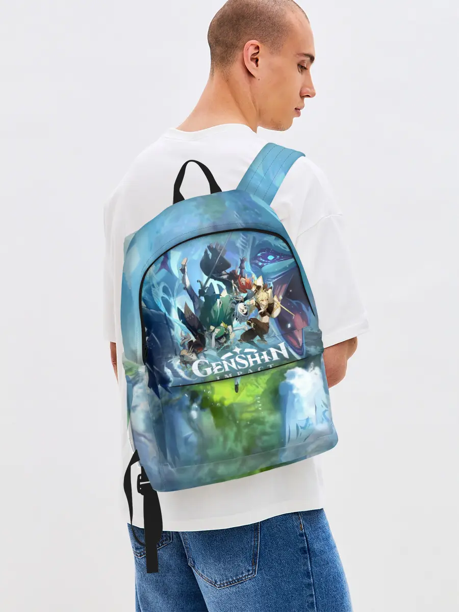 Рюкзак джинсовый / Genshin Impact
